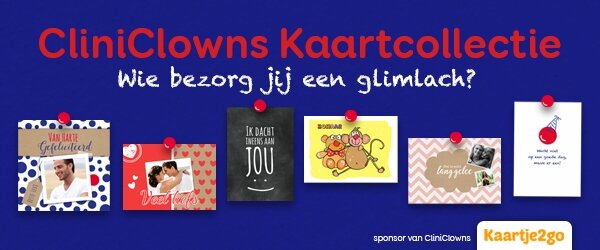 Speciale CliniClowns kaarten.