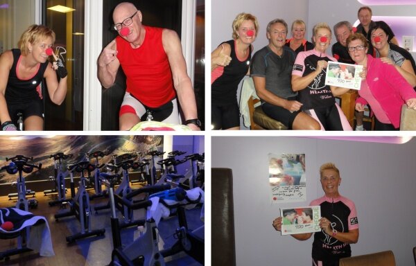 Spinningmarathon voor CliniClowns.